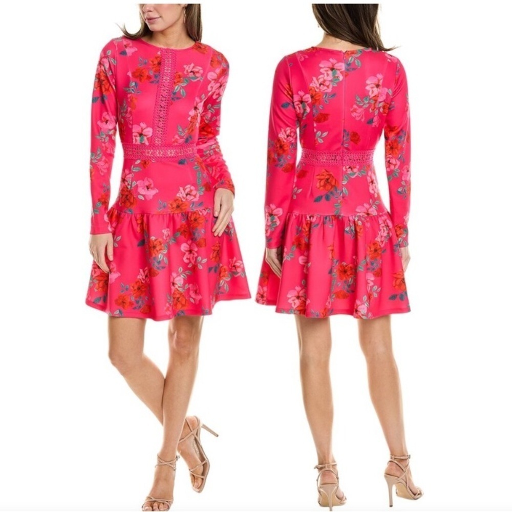 New! Alexia Admor Alexa pink print floral mini dress nwt 37364